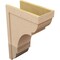 Ekena Millwork 12"W x 24"D x 36"H Classic Bryant Rough Cedar Woodgrain TimberThane Corbel, Primed Tan CORUR12X24X36BRYRCPR - alternate 6